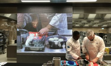 Chef Mathieu Castex hands-on with our GCEA students